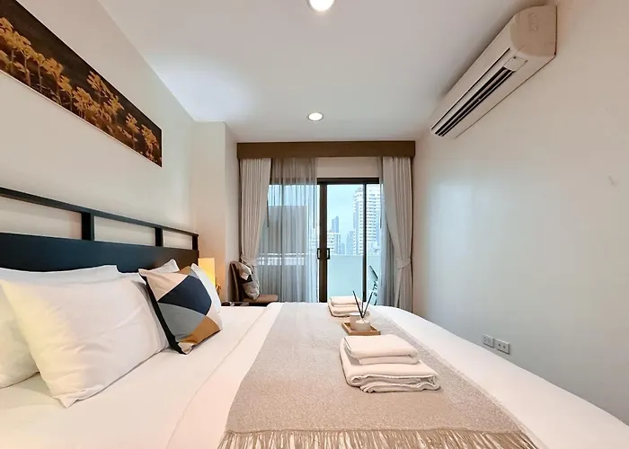 Vibrant Modern 57 Sqm - Ultra Fast Wifi - Bts Thonglor 아파트