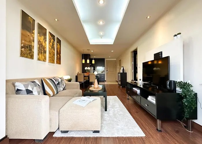 아파트 Vibrant Modern 57 Sqm - Ultra Fast Wifi - Bts Thonglor